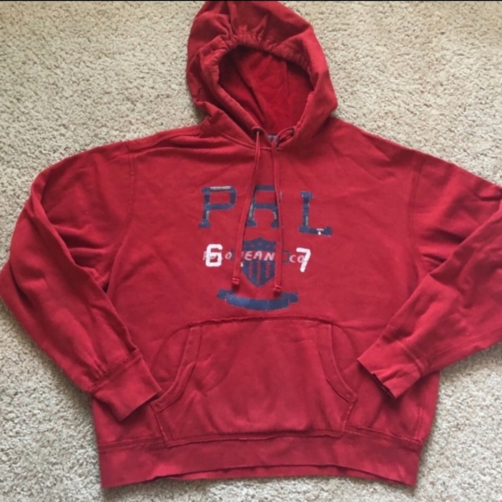 Red Ralph Lauren Polo Hoodie | M/L